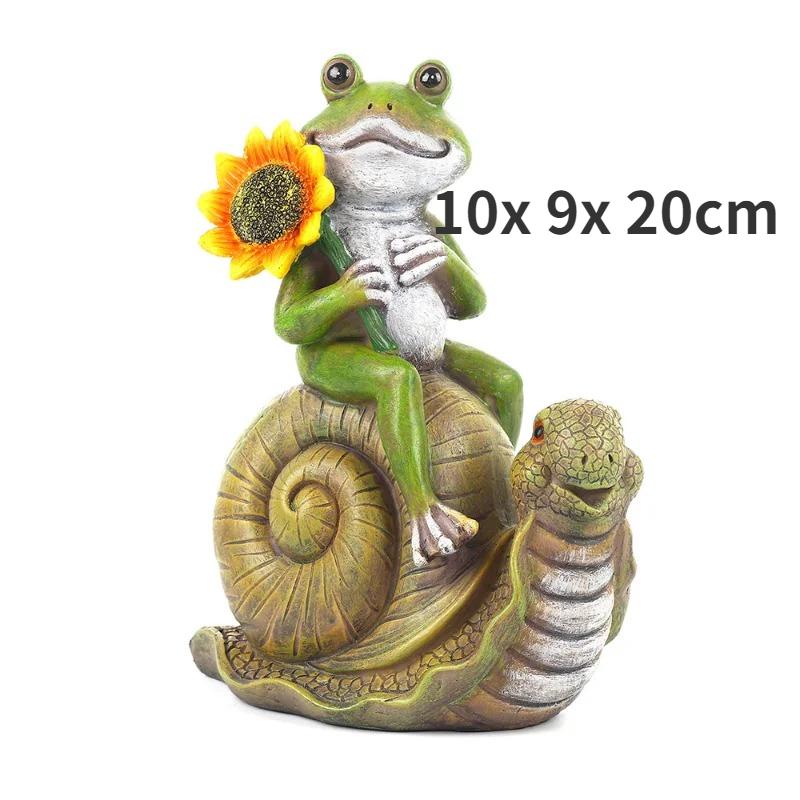 Umbrelă transfrontalieră broască rășină meșteșuguri dormitor pat amuzant masă decor grădină gazon peisaj acasă accesorii înger