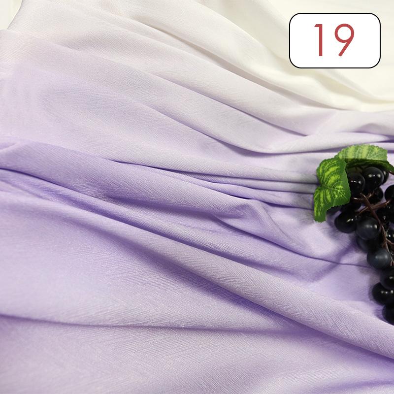 1 Meter Ancient Style Rainbow Gradient Fabric 120D Jacquard Multi-Tones Ombre Tulle Fabric For Sewing Hanfu Dress Stage Costume