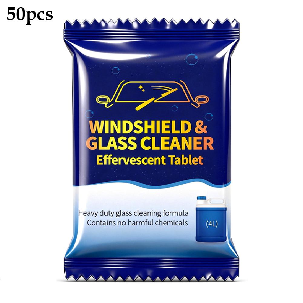 50/100pcs Windshield Cleaner Effervescent Tablets Solid Cleaner Quick Dissolve Glass Water All Season Glass Cleaning Tablets