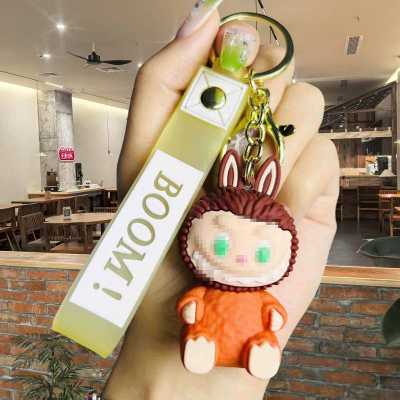 Breloc Miel cu Dinți de Iepure Drăguț Pandantiv pentru Geantă Pandantiv pentru Mașină Cadou Mașină cu Păpușă