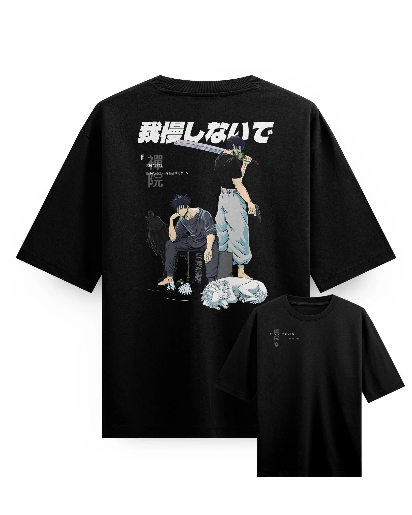 

Clan Zenin OUTCASTS anime Jujutsu Kaisen Graphic TShirt 100Cotton Oversized Shirt unisex Y2k Unisex Short Sleeve ONeck Fashion 4XL