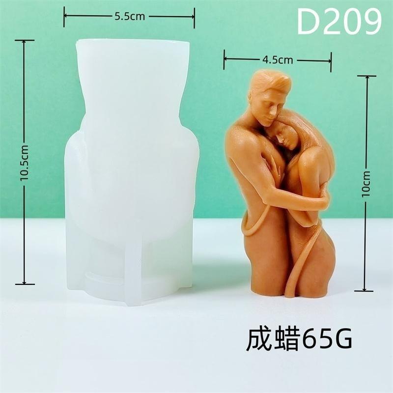 

3D Свеча Объятие пары Силиконовая форма DIY Портрет пары Гипсовые и смоляные поделки Цементная форма Домашнее украшение Подарок на День святого Валентина