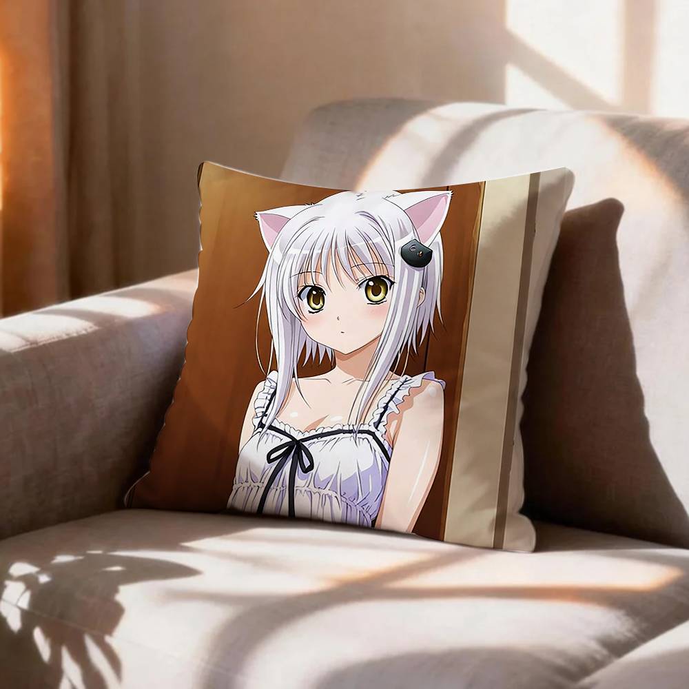 CUTE High School DxD Koneko TToujou   Pillow Case Pattern Printed Pillowcase For Living Room Sofa Cushion Cover