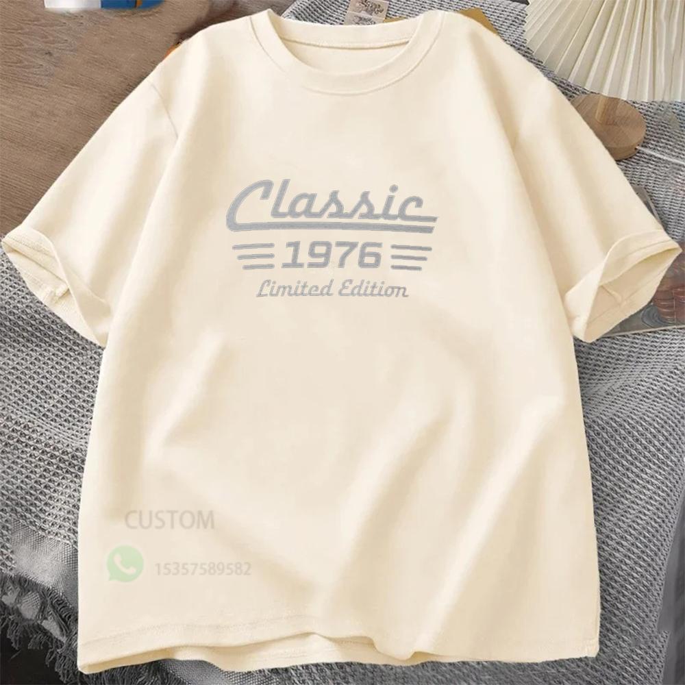 50th Birthday Graphic Mens TShirt Cotton Oneck Shortsleeved Tee Summer Retro TShirt Casual Tshirts Oversized Tops Streetwear