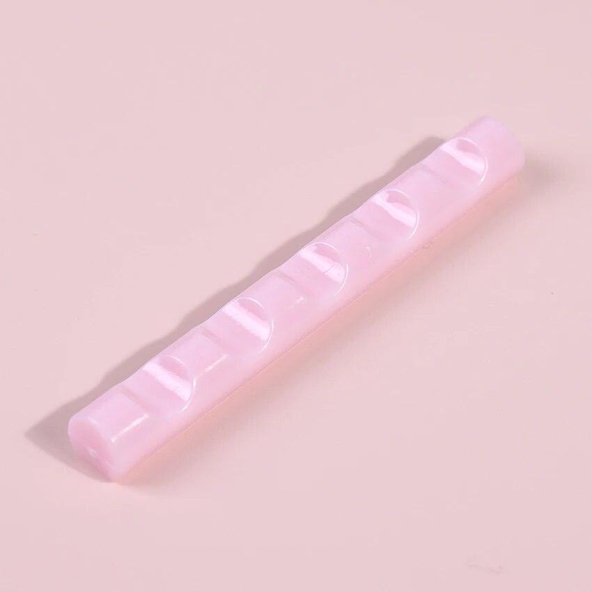 

1 шт., 5 сеток, акриловая подставка для кистей для ногтей, полка для рисования, подставка для ручек, подставка, красочный держатель для кистей с УФ-гелем розовый