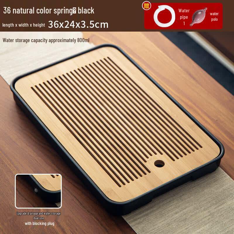 Light Luxury Oval Bamboo Tea Tray