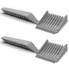 2025 2-Piece Salon Hairdressing Barber Fade Combs with Ergonomic Curved Design for Precise Positioning Less