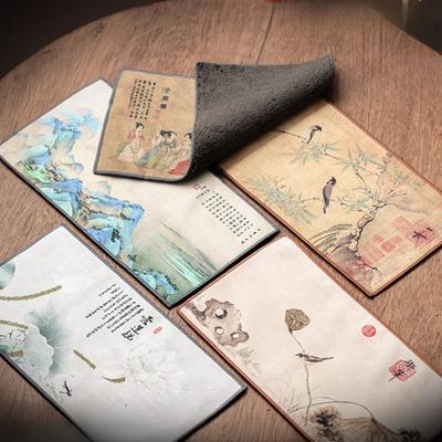 Estilo chinês estilo nacional espessado algodão absorvente fiapos pano de chá toalha de mesa pano de panela mesa de chá almofada de isolamento térmico