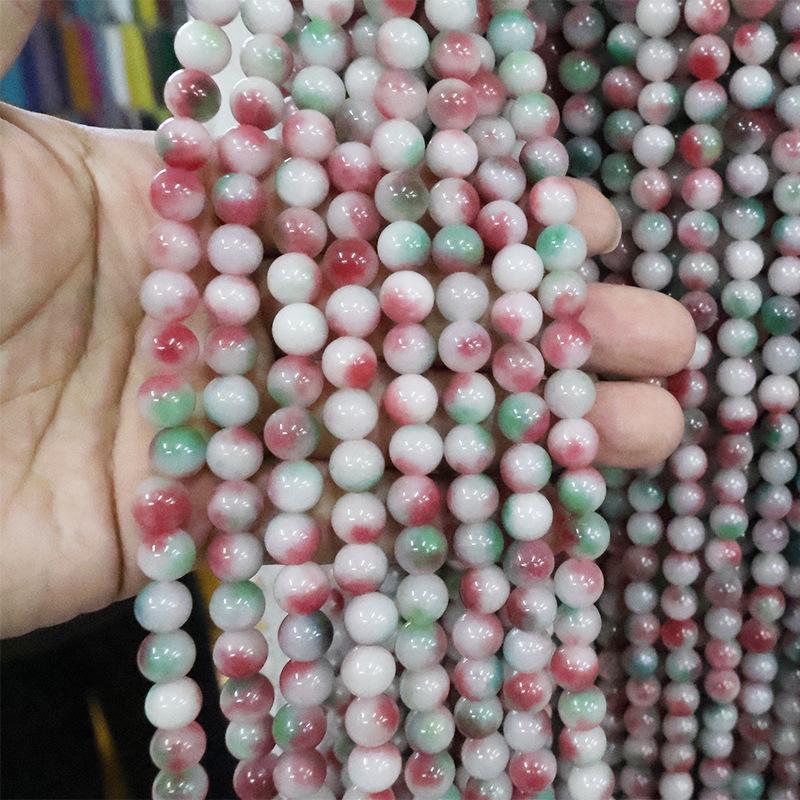 Optimized Colored Natural Stone Round Beads for DIY Jewelry Accessories