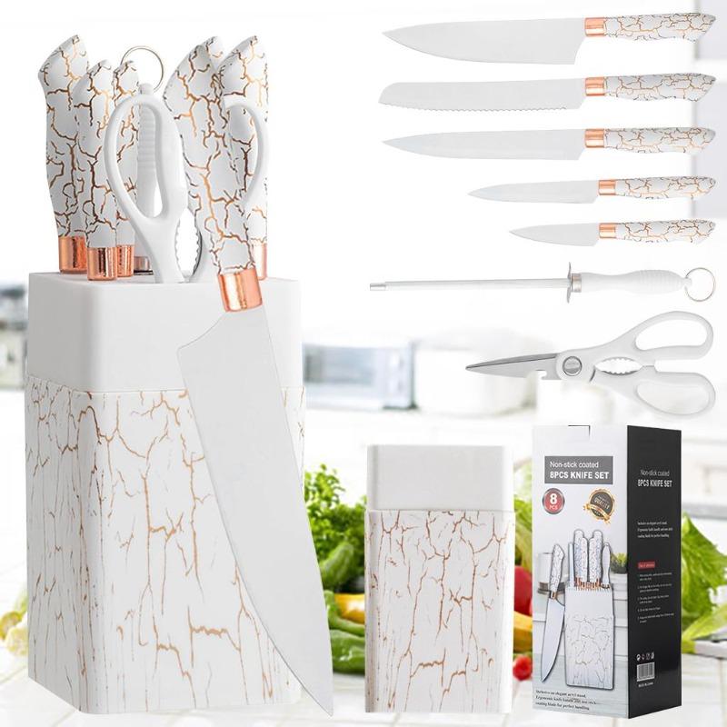 Multi-tool Knife Stand Kitchen Scissors Professional Multipurpose Knife Stainless Steel Utility Knife Chef Knife Cooking Tool Set of Kitchen Knives