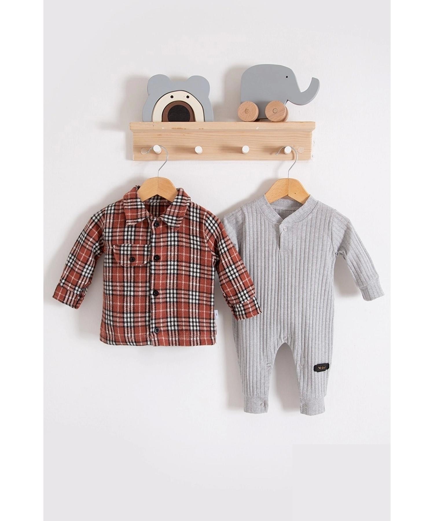 

Комплект из 2 предметов для мальчика с рубашкой и комбинезоном Lumberjack