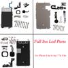 Full Set LCD Parts For iPhone 6 6P 6S 7 7P 8 Plus Front Camera Home Button Key Flex Cable Screen Metal Bracket  With Full Screws
