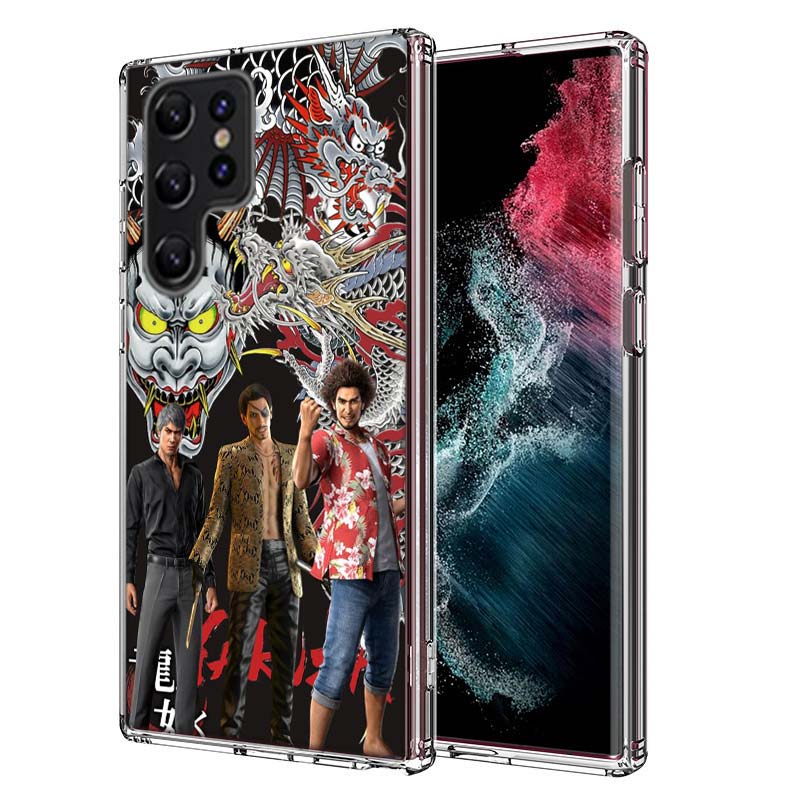 Yakuza 0 Game Capa Phone Case For Samsung S26 Ultra S25 Edge Galaxy S23 S21 S20 S24 FE S22 S10 Plus Cover Clear TPU Shell Coque