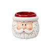 Resin Christmas Ornaments Cartoon Tabletop Plant Planter Santa Claus Flower Pot  Home