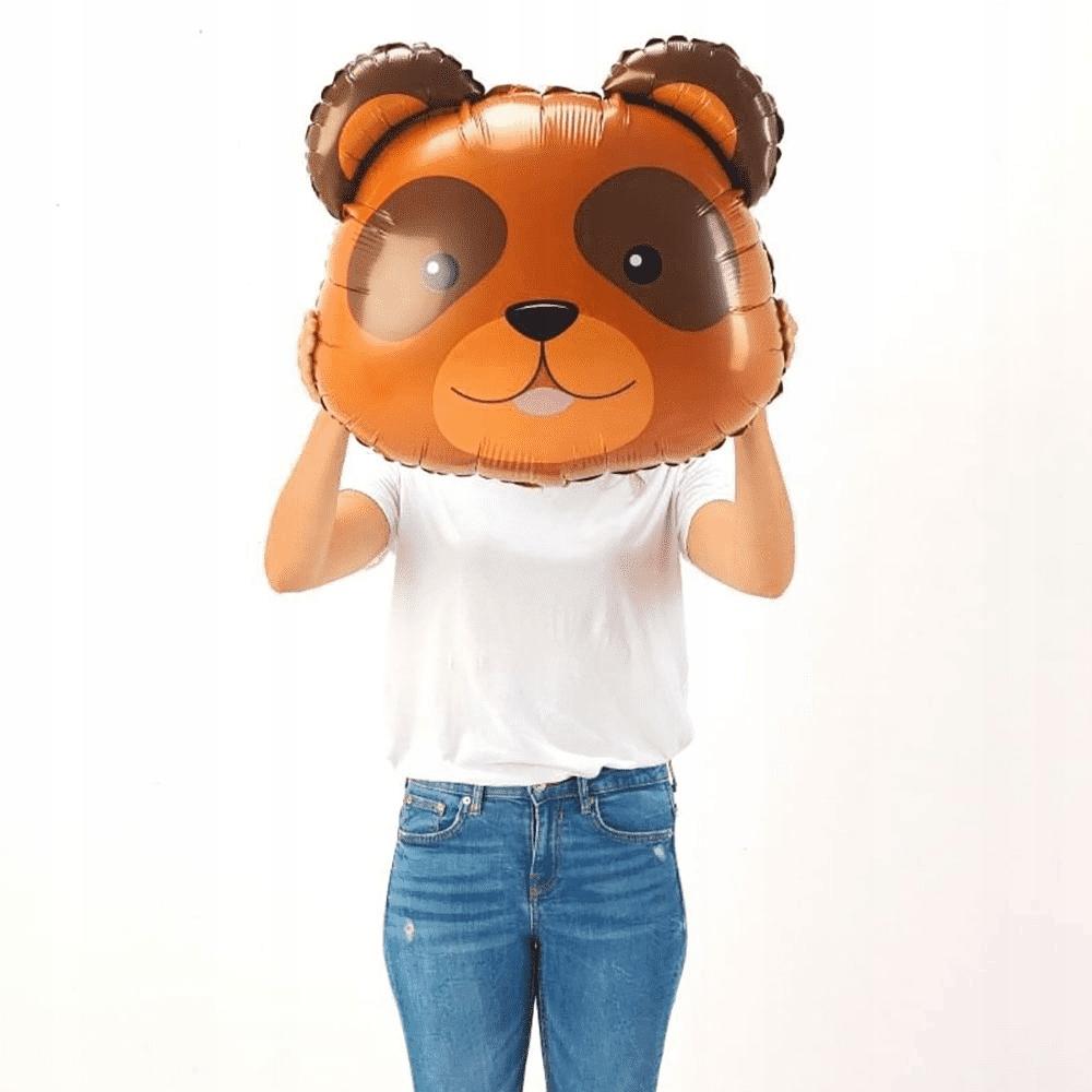 Balon Foliowy Niedźwiedź Głowa 29" 74 Cm, 1 Szt.