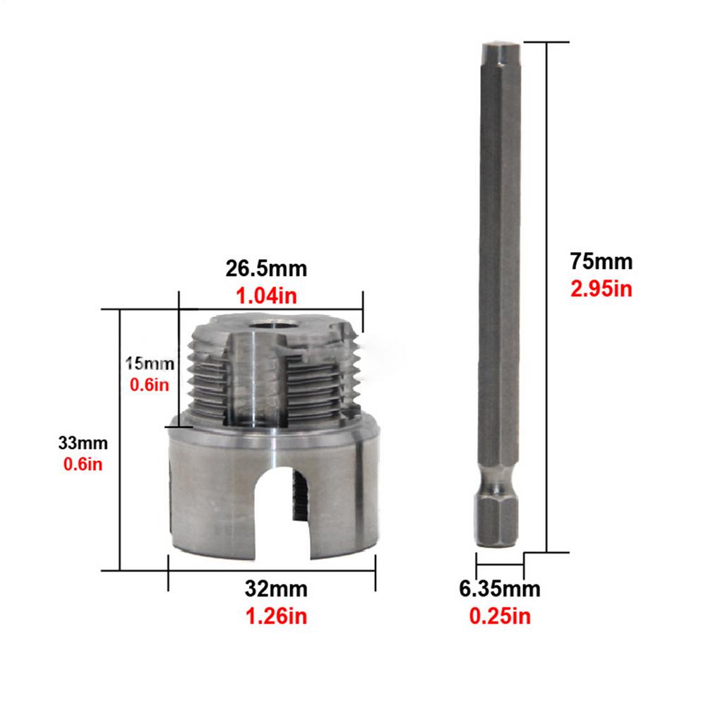 Pipe Threader Manual Threading Tool pipe Extractor Tap & Die for Machine Hole Wire Cable Hose Patio Backyard Garden Farm