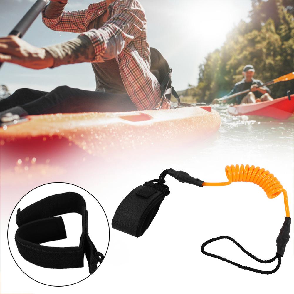 Kayak Accessory   Paddle Stand Up Paddle Surfing Leash For Surfboard (Yellow)