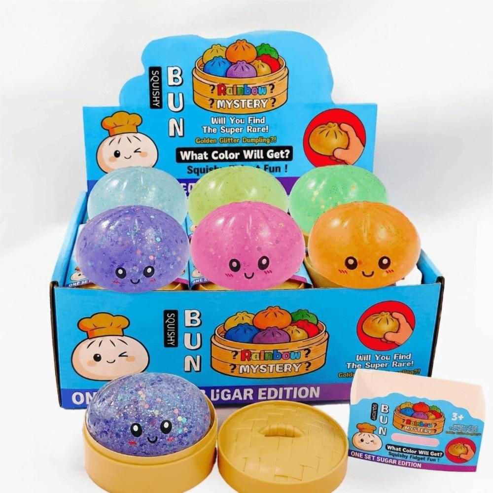 Slow Rebound Dumpling Squishy Toy Realistic Reduce Pressure Toy Dumpling Squeeze Toy Sensory Play