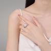 Trendy Adjustable Rotating Daisy Ring for Women – Open Design with Drip Oil Flower