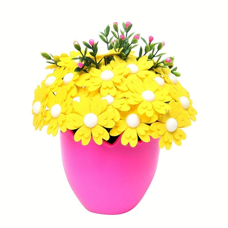 DIY Crafting Material Kit for Home Decor Flower Bouquet (1 Set) - Educational Hand Bouquet Toy with Pearl Flowers, Evening Primrose & Star Elements