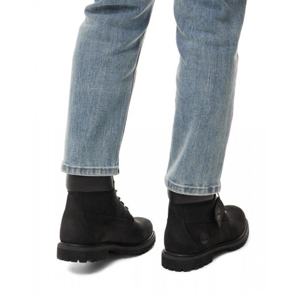 Timberland Womens 6 Inch Premium Boots   Black Nubuck  8658a 001