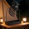 Portable Mosquito Coil Stand Rustproof Mosquito Incense Holder Coil Incense Burner  Indoor Use