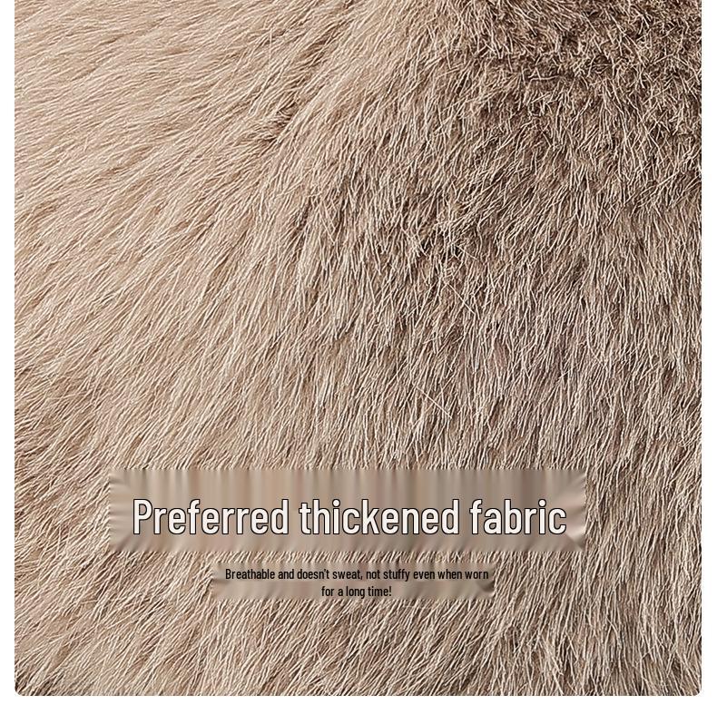 Winter Faux Mink Korean Baseball Cap for Women - Thick Warm Duckbill Hat