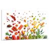 GLASS PROTECTIVE PLATE FOR STOVE 80x52 VEGETABLES