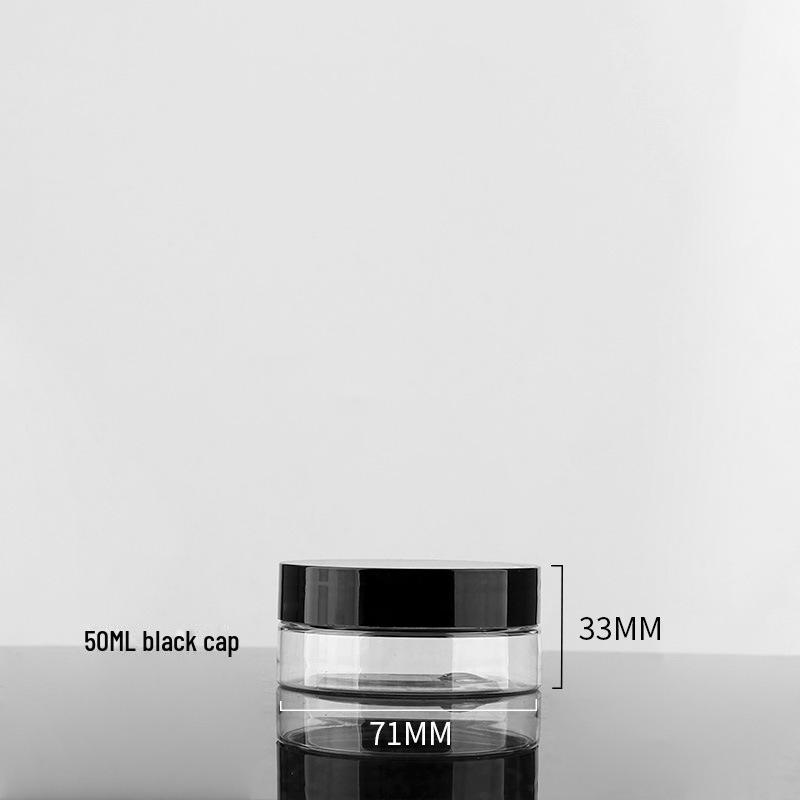 Plastic Pet Cream Bottle: 30g/50g/100g with Black Lid, 68Tooth Design, for Skincare, 700g