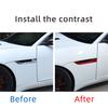 Red Carbon Fiber Side Fender Vent Frame Stiker For Jaguar F-TYPE 2013-