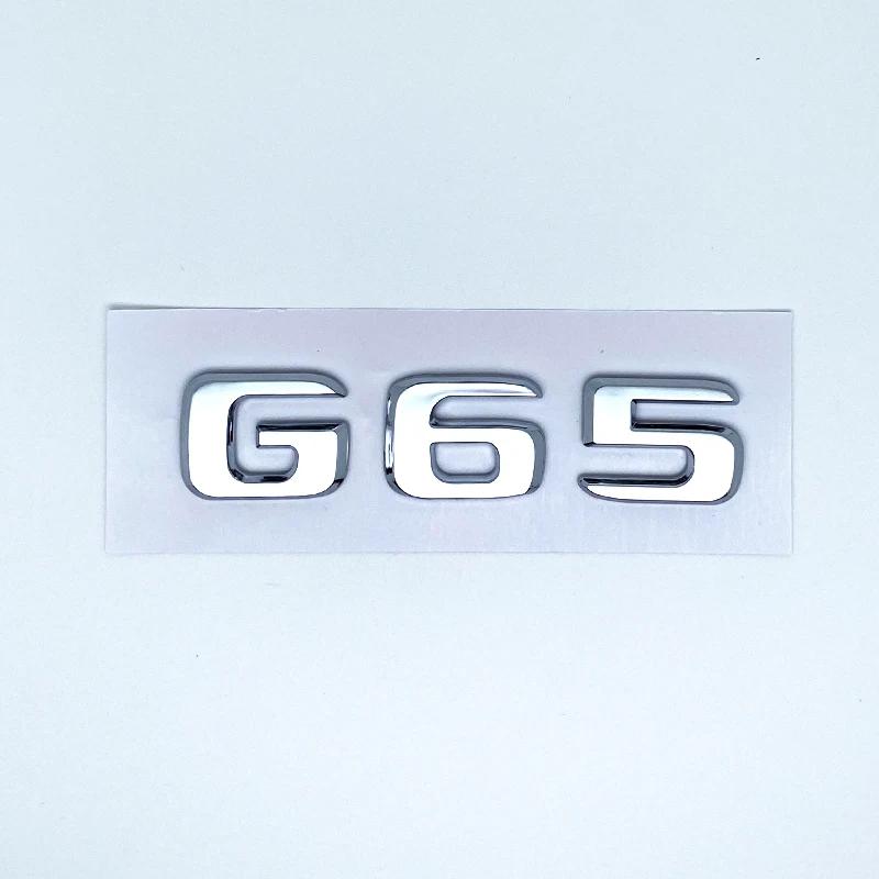 AABGR1 2017 Flat Letters G63 G65 V8 Biturbo V12 Biturbo Emblem for Mercedes Benz W463 Car Side Fender Trunk Nameplate Logo Sticker