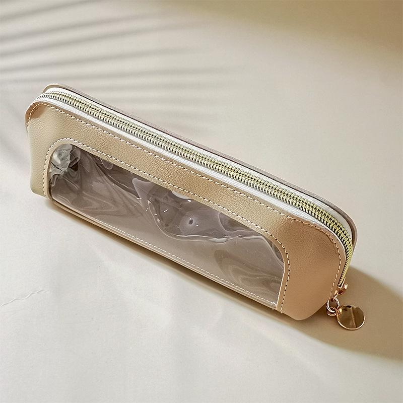Large Capacity Transparent Makeup Brush and Pencil Storage Bag