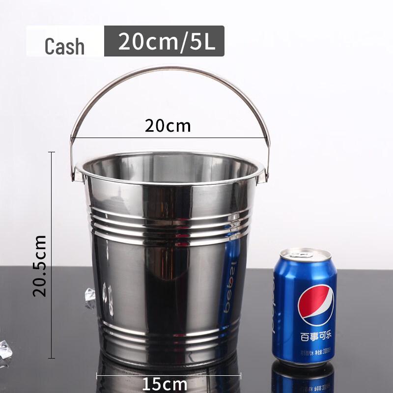 ZISIZ Stainless Steel Ice Bucket