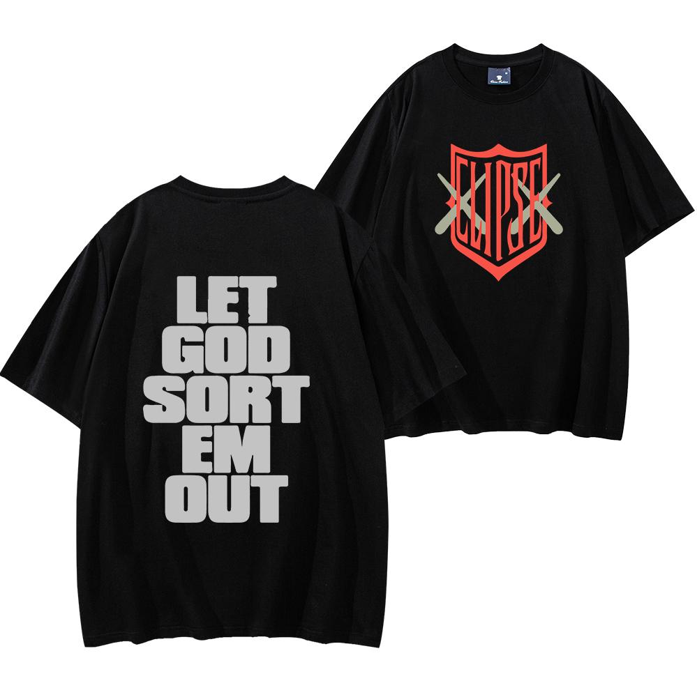 

Let God Sort Em Out T-shirt Men Women Short Sleeve Streewear Hip Hop Shirt Clipse New Album Tees Y2K Clothes Men Casual Shirt 4XL