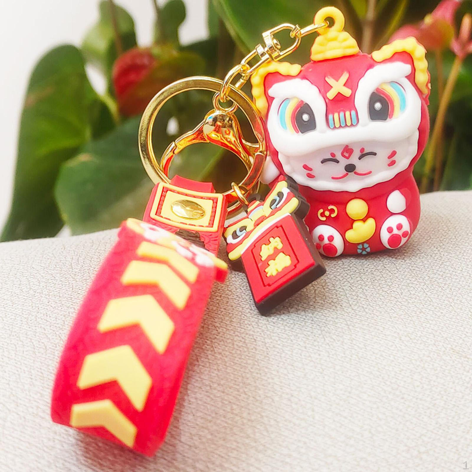 Китайский год дракона брелок украшения брелок держатель кулон для розовый — фото 8