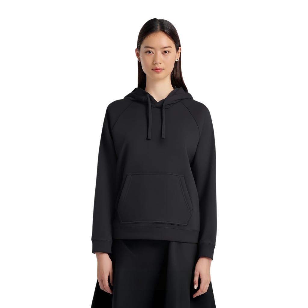 Nike Solid Color Brand Logo Printed Hooded Long Sleeve Sweatshirt Women Sweatshirt Black BV7480-010