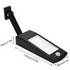 Solar Powered LED Wall Light Waterproof Sensor Lamp Black White with Remote Control