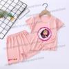 Mashas Bears Pajamas Set Girls Boys Short Sleeve T-shirt Pants Loungewear Summer Thin Nighty Clothing Tee Shorts Breathable Suit