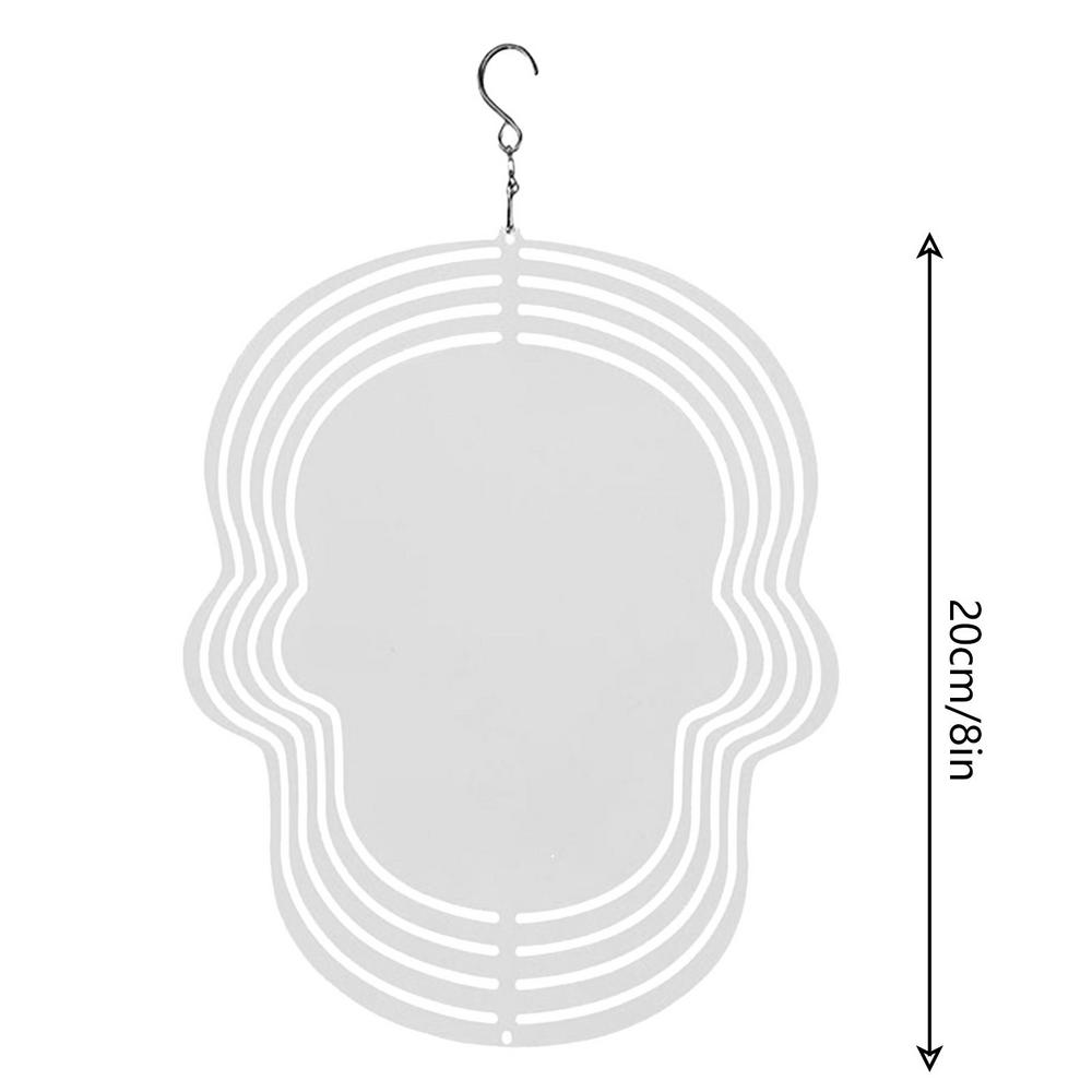 

Садовые ветряные вертушки 3D алюминиевые заготовки для сублимации декор 3D алюминиевая двусторонняя подвесная декорация круглый ветряной