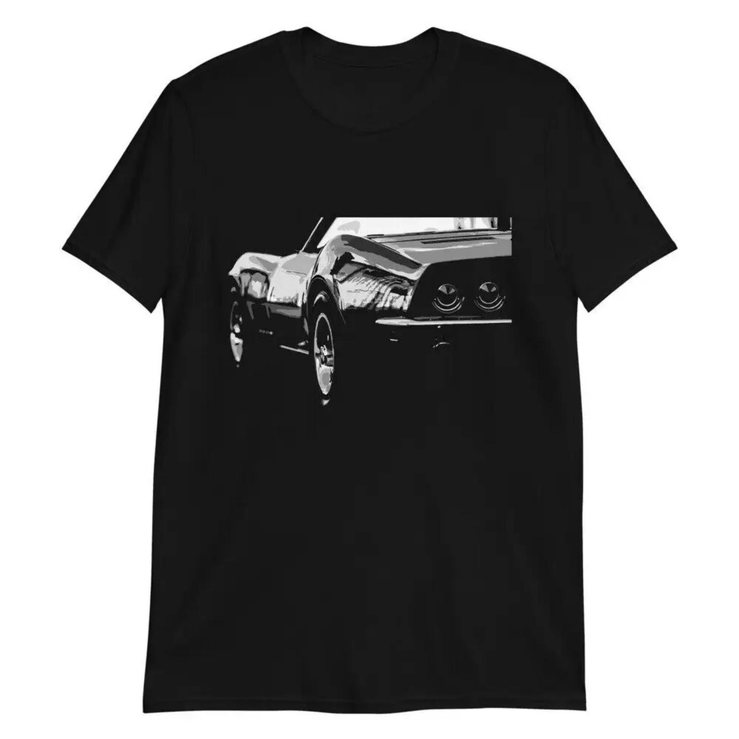 

C3 Rear American Muscle Car T-Shirt Short Sleeve Casual 100% Cotton O-Neck Summer Mens T-shirt Size S-3XL S чёрный