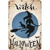 In A World Full of Princesses Be A Witch Happy Halloween Metal Tin signs Indoor & Outdoor Home Bar Coffee Wall Decor Posters