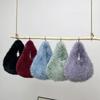 Kleine Hobo Henkeltaschen für Damen Schultertaschen Designer Fellige Geldbörse und Handtaschen Modische Süße Damen Plüschtasche