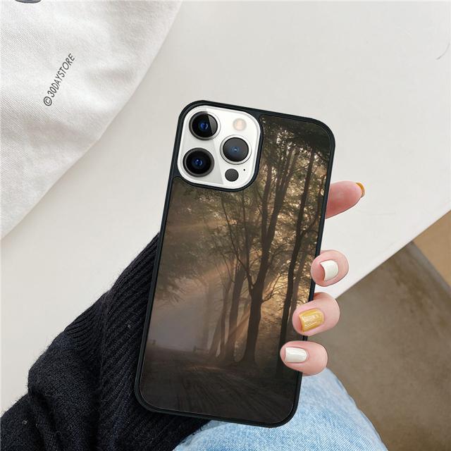 Mountain Forest Clouds Coque Shell For iPhone 17 Air 15 16e 14 13 12 Pro Max 11 Pro Max Plus Phone Case Cover
