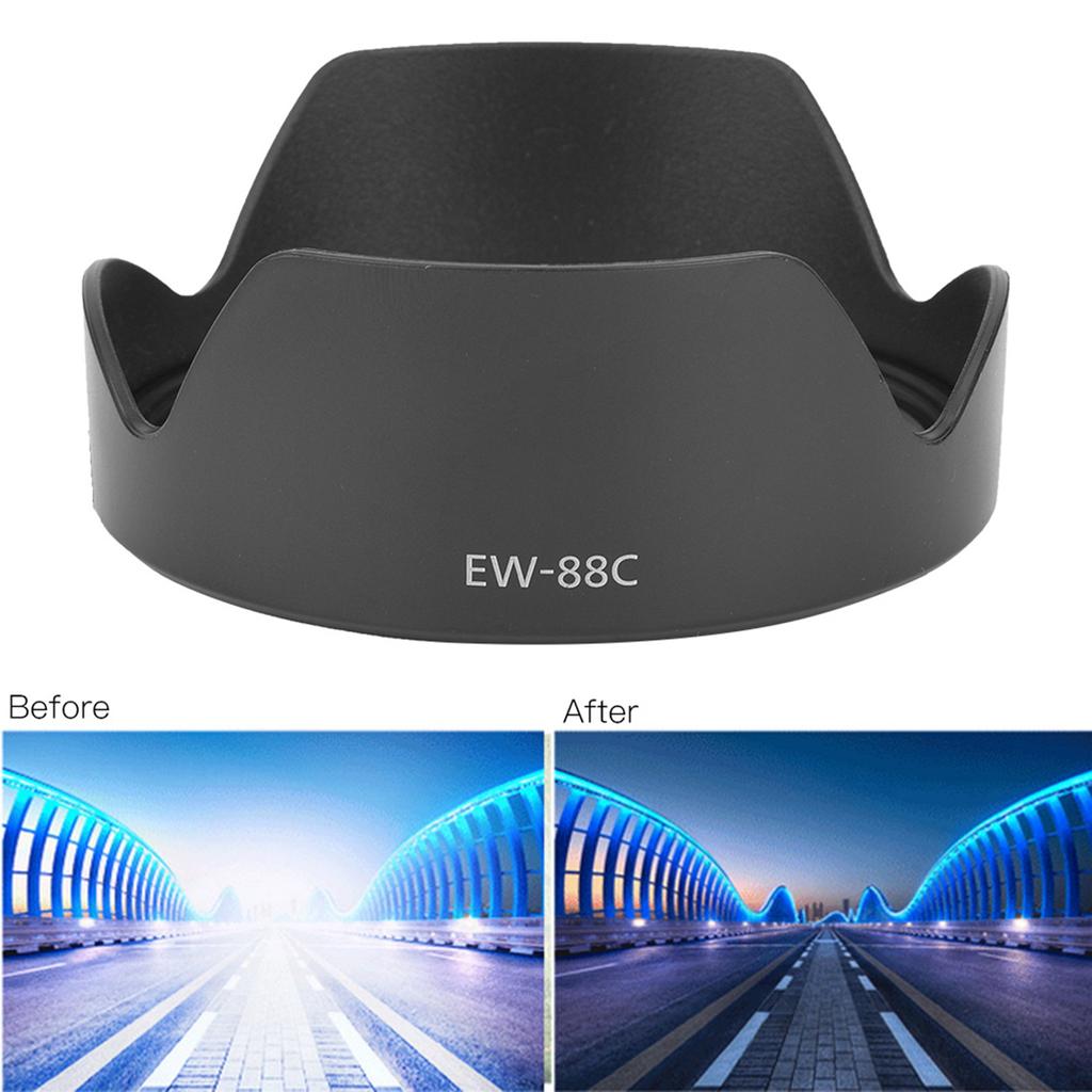 EW 88C ABS Mount Lens Hood Replacement for Canon EF24 70mm 24 70 II 82mm Lens