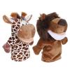Lion Deer Hand Puppet Toys for Parent Child Play 2Pcs Plush Toys