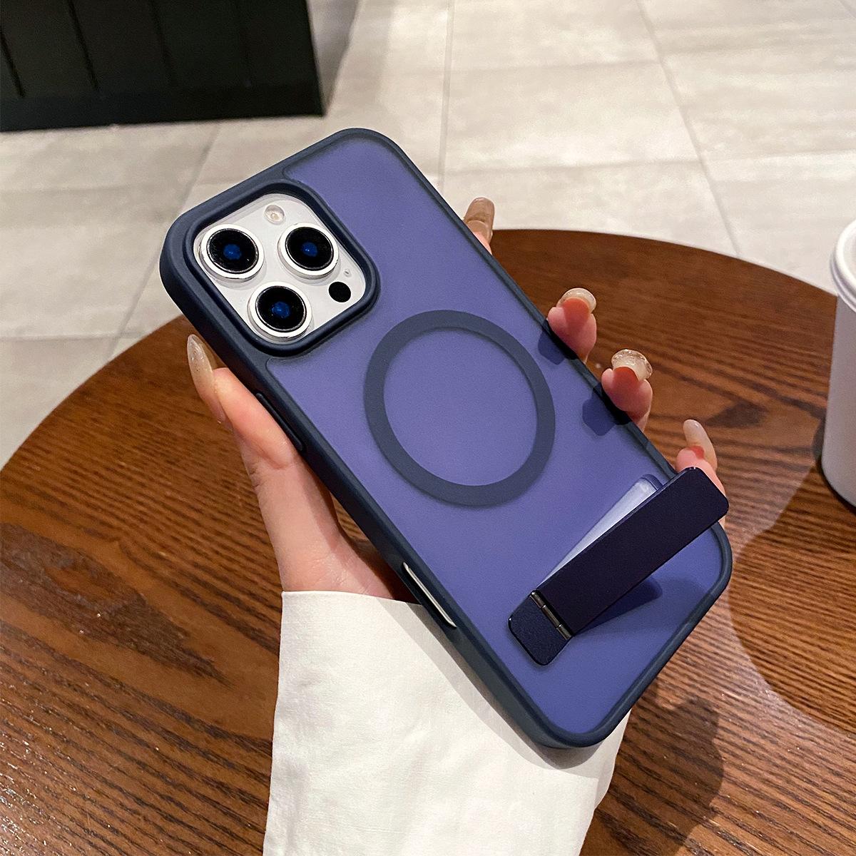 

For Apple Mobile Phone Case Magnetic One-word Bracket Metal Hardware Bracket for Apple Magnetic Mobile Phone Case Magsafe Advanced For iPhone 17PROMAX