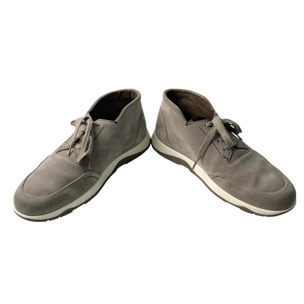 Used Berlutisneakers Gray Suede/leather Mens