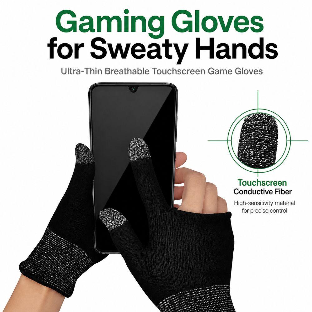 Atmungsaktive Gaming-Handschuhe Tragbare Zwei-Finger-Handschuhe Neue Finger-Daumen-Hüllen