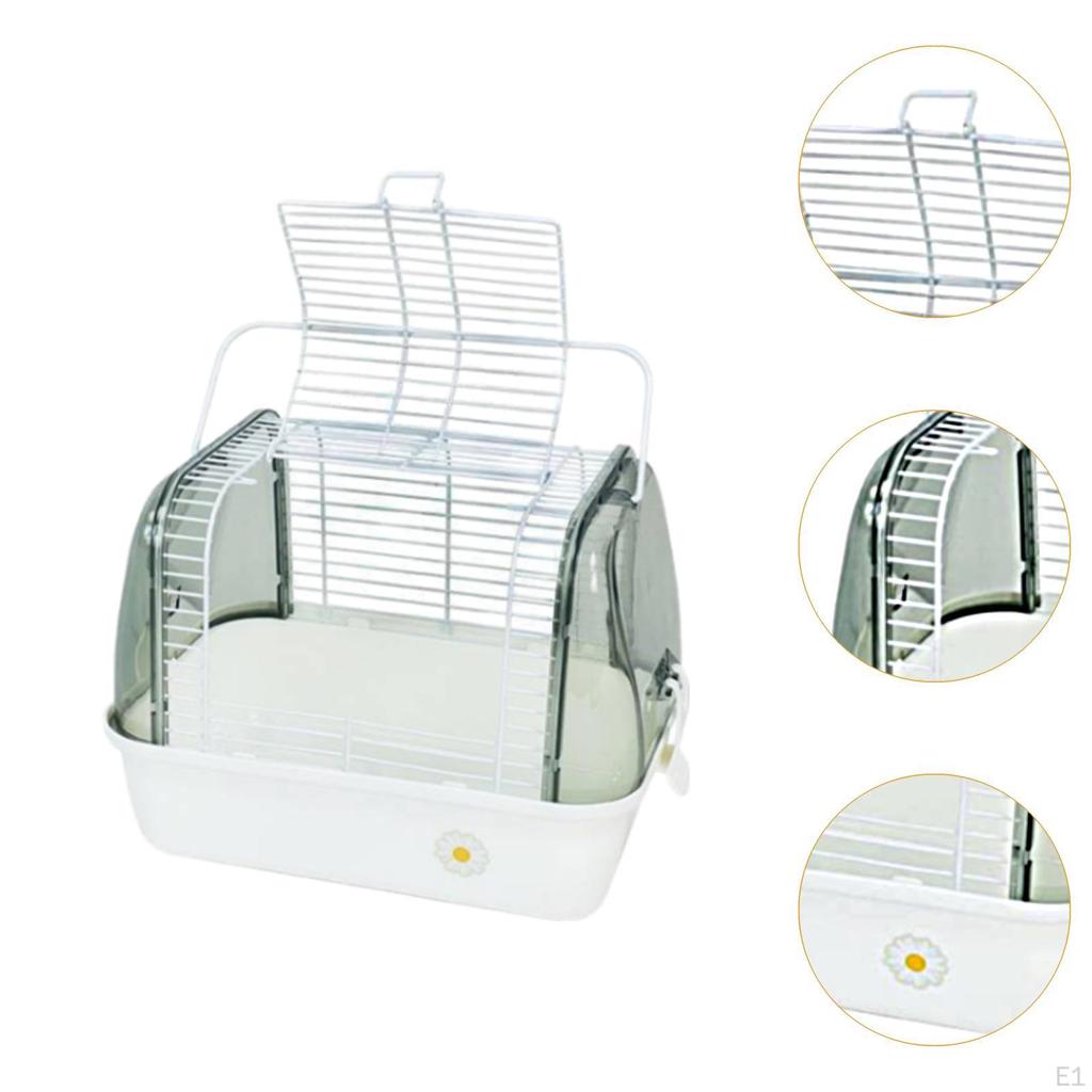 Hamster Cage Habitat Breathable Carrier Box Bird Small Pet Carry Portable for