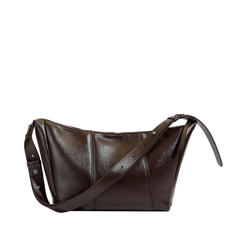 Retro fashion double shoulder tote bag women's 2025 new Korean version trend versatile large capacity shoulder bag commuter women's bag